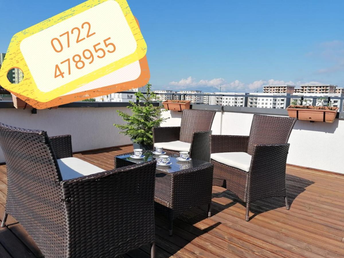 Ama Apartament Cu Terasa 50 Mp & Parcare Brasov Ngoại thất bức ảnh